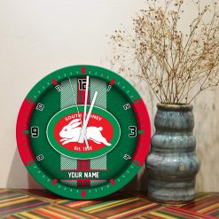 AFL - True fans of South Sydney Rabbitohs's Wooden Clock:afl