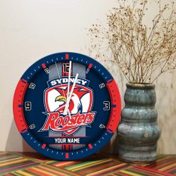 AFL - True fans of Sydney Roosters's Wooden Clock:afl