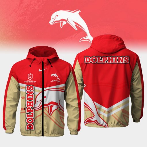 NRL - True fans of The Dolphins's Windbreaker Jacket:nrl