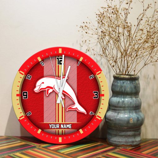 AFL - True fans of The Dolphins's Wooden Clock:afl