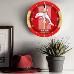 AFL - True fans of The Dolphins's Wooden Clock:afl