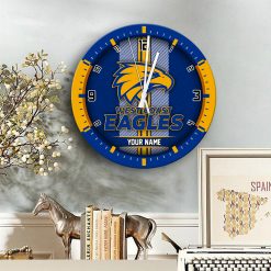 AFL - True fans of West Coast Eagles Football Club's Wooden Clock:afl