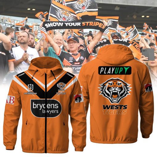 NRL - True fans of Wests Tigers's Windbreaker Jacket:nrl