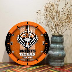 AFL - True fans of Wests Tigers's Wooden Clock:afl