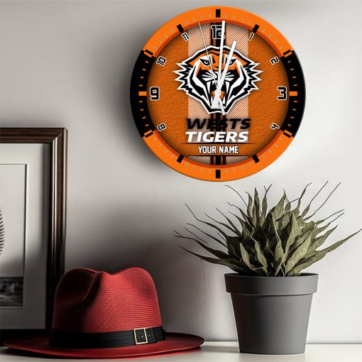 AFL - True fans of Wests Tigers's Wooden Clock:afl