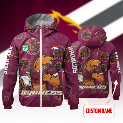 NRL - True fans of Brisbane Broncos's Windbreaker Jacket:nrl