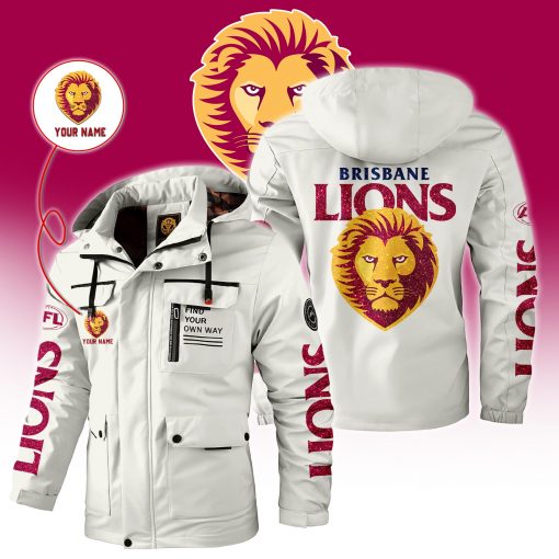 AFL - True fans of Brisbane Lions Football Club's Windbreaker Jacket:afl