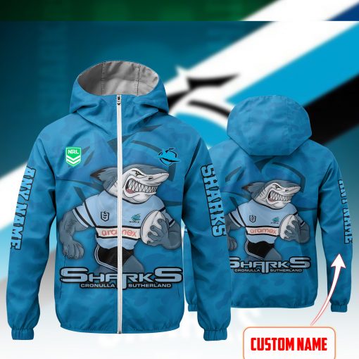 NRL - True fans of Cronulla-Sutherland Sharks's Windbreaker Jacket:nrl