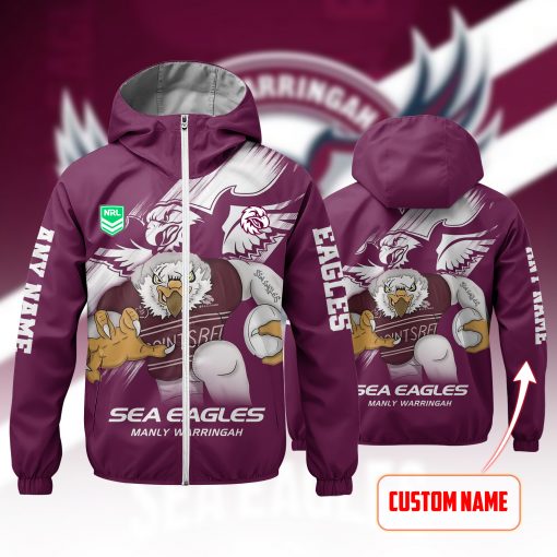 NRL - True fans of Manly Warringah Sea Eagles's Windbreaker Jacket:nrl