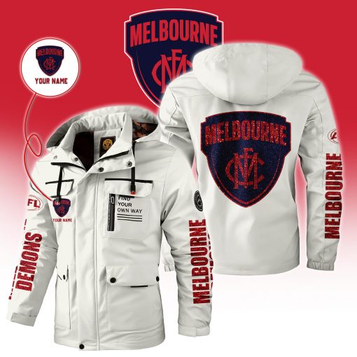 AFL - True fans of Melbourne Football Club's Windbreaker Jacket:afl