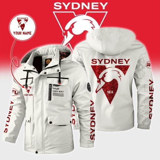 AFL - True fans of Sydney Swans Football Club's Windbreaker Jacket:afl