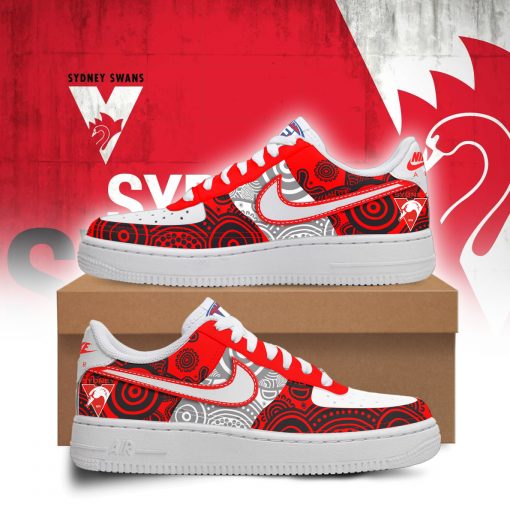 AFL - True fans of Sydney Swans Football Club's Air Force 1:afl