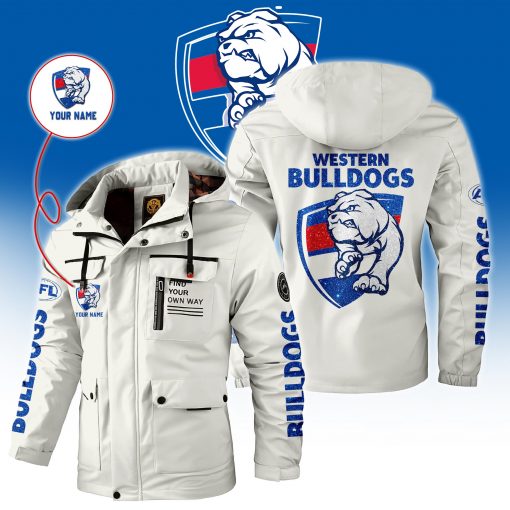 AFL - True fans of Western Bulldogs Football Club's Windbreaker Jacket:afl