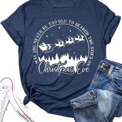 A Christmas Shirt for Women Raglan Sleeve Graphic Xmas Festival Shirts Cute Holiday Trendy Tops Casual Tee Gift Suit for daily life, Fabric: 95% polyester and 5% spandex, Regular fit, Stitch Color: automatically matched based on patterns